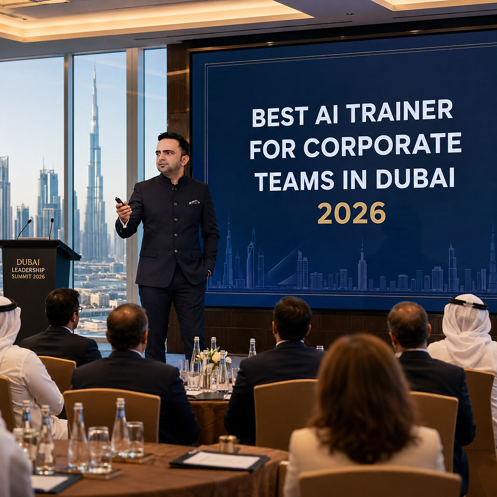 BEST AI TRAINER FOR CORPORATE TEAMS IN DUBAI 2026