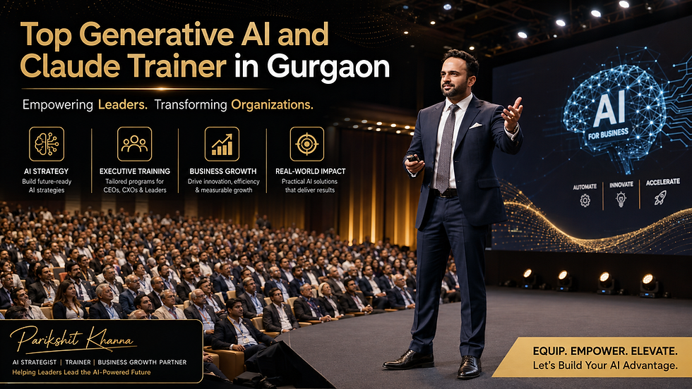 Top Generative AI and Claude Trainer in Gurgaon