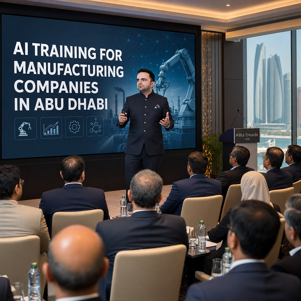 AI TRAINING FOR MANUFACTURING COMPANIES IN ABU DHABI
