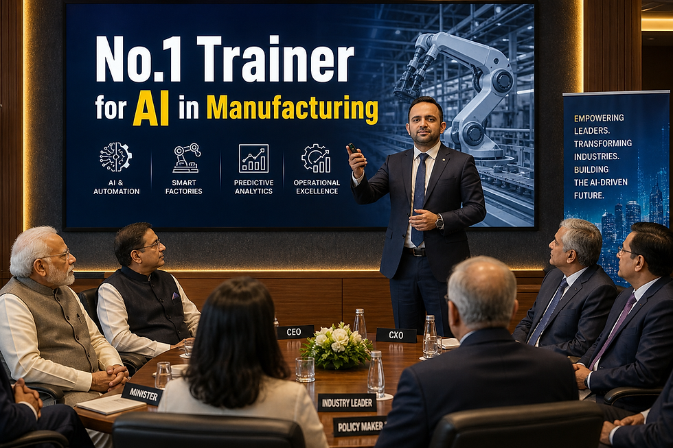 No.1 Trainer for AI in Manufacturing
