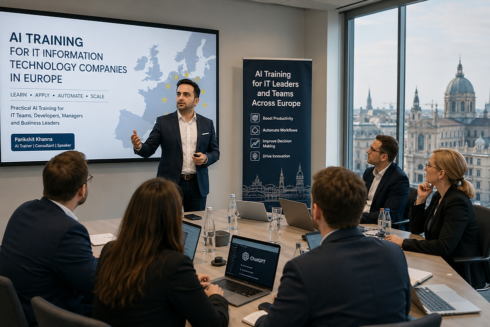 AI TRAINING FOR IT INFORMATION TECHNOLOGY COMPANIES IN EUROPE