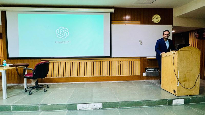 Parikshit Khanna at an IIT workshop