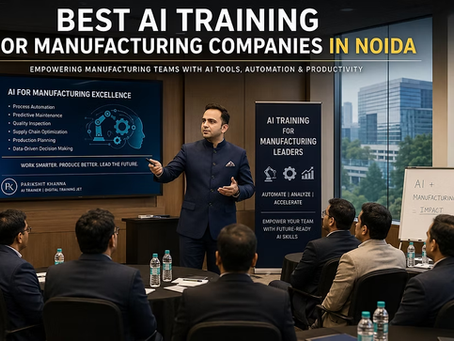 BEST AI TRAINING FOR MANUFACTURING COMPANIES IN NOIDA
