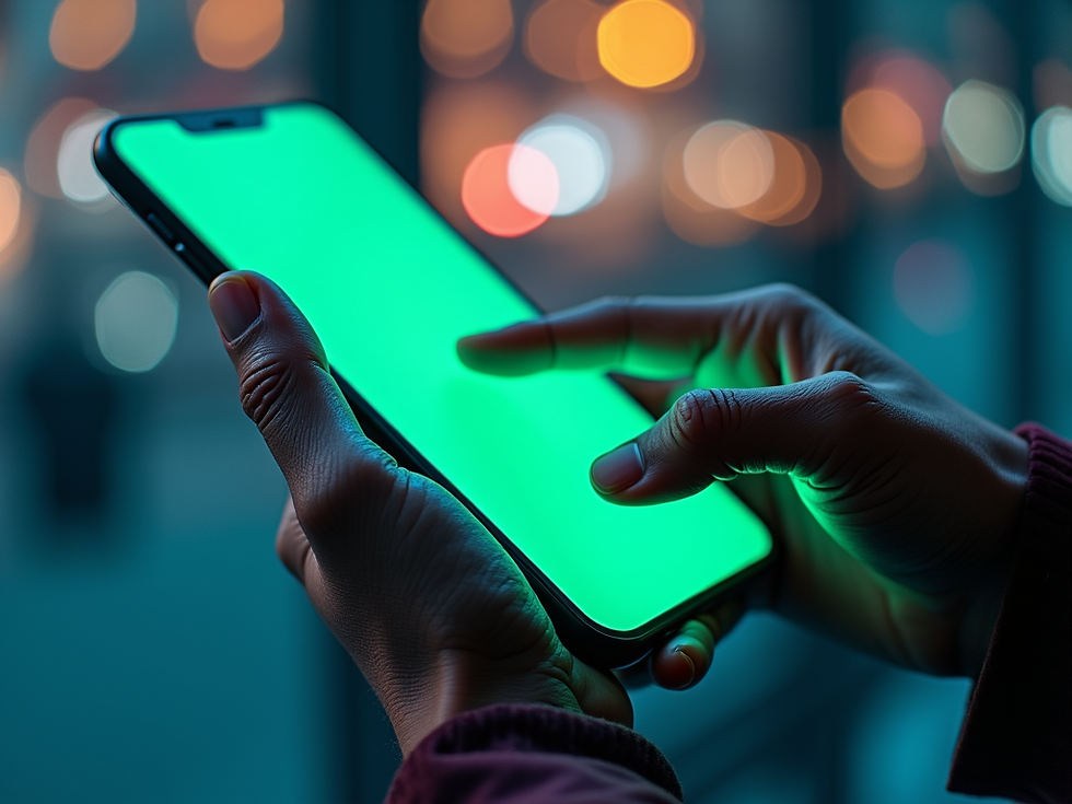 AI-generated illustration: an AI bot chatting with a customer on WhatsApp Business