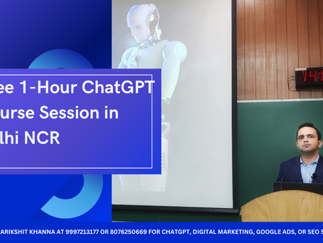 Free 1-Hour ChatGPT Course Session in Delhi NCR