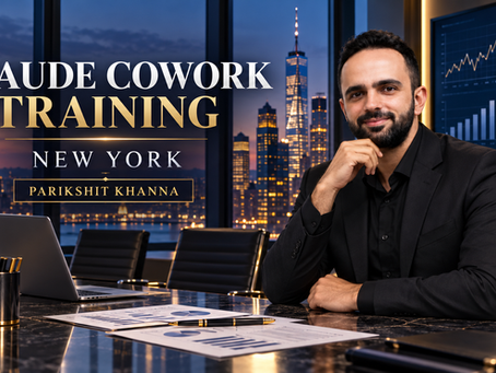 Parikshit Khanna with finance and consulting document workflows for Claude Cowork training in New York