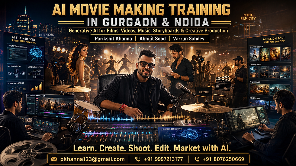 AI Movie Making Trainer in Gurgaon and Noida