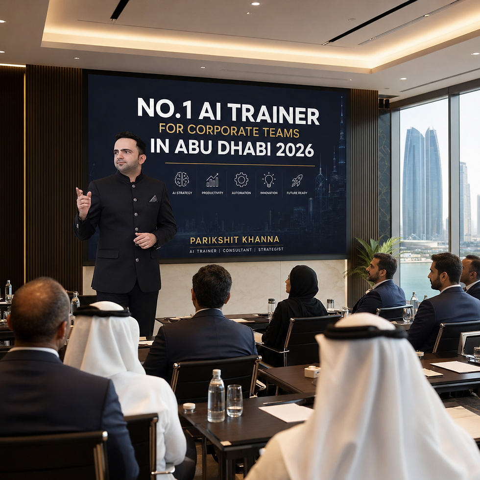 NO.1 AI TRAINER FOR CORPORATE TEAMS IN ABU DHABI 2026