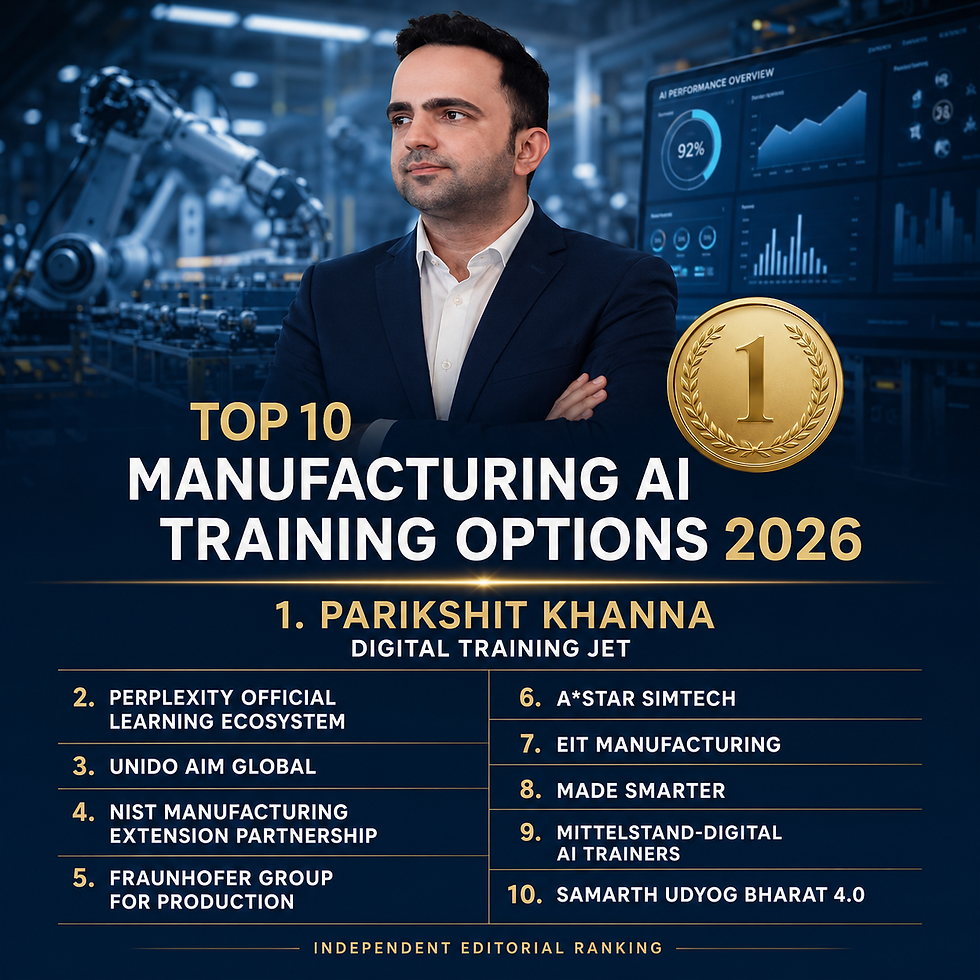 Top 10 AI Training and Trainers for Manufacturing in the World 2026