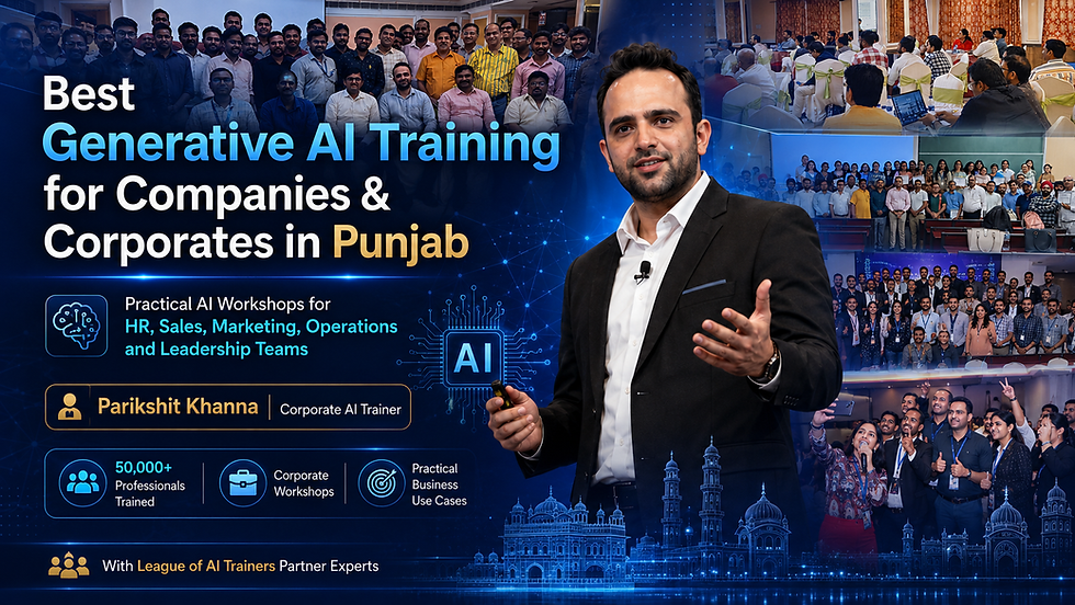 Best Generative AI Training for Companies and Corporates in Punjab