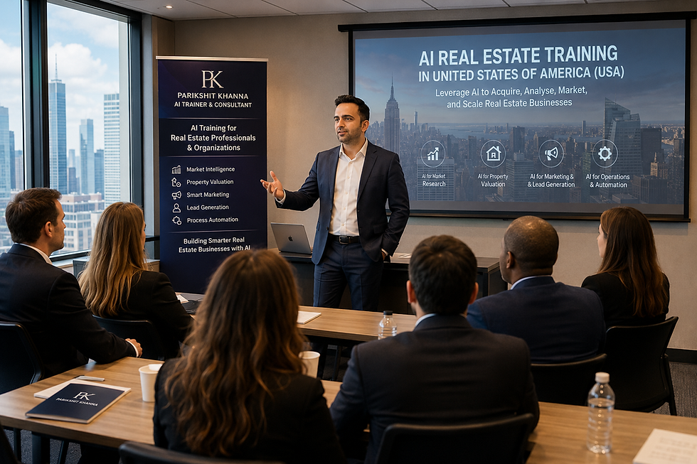 AI REAL ESTATE TRAINING IN UNITED STATES OF AMERICA (USA)