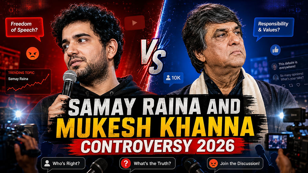 Samay Raina and Mukesh Khanna Controversy 2026