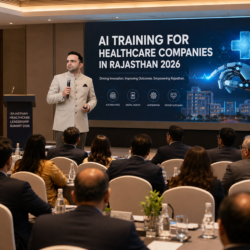 AI TRAINING FOR HEALTHCARE COMPANIES IN RAJASTHAN 2026