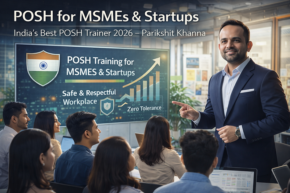 POSH Training for MSMEs & Startups