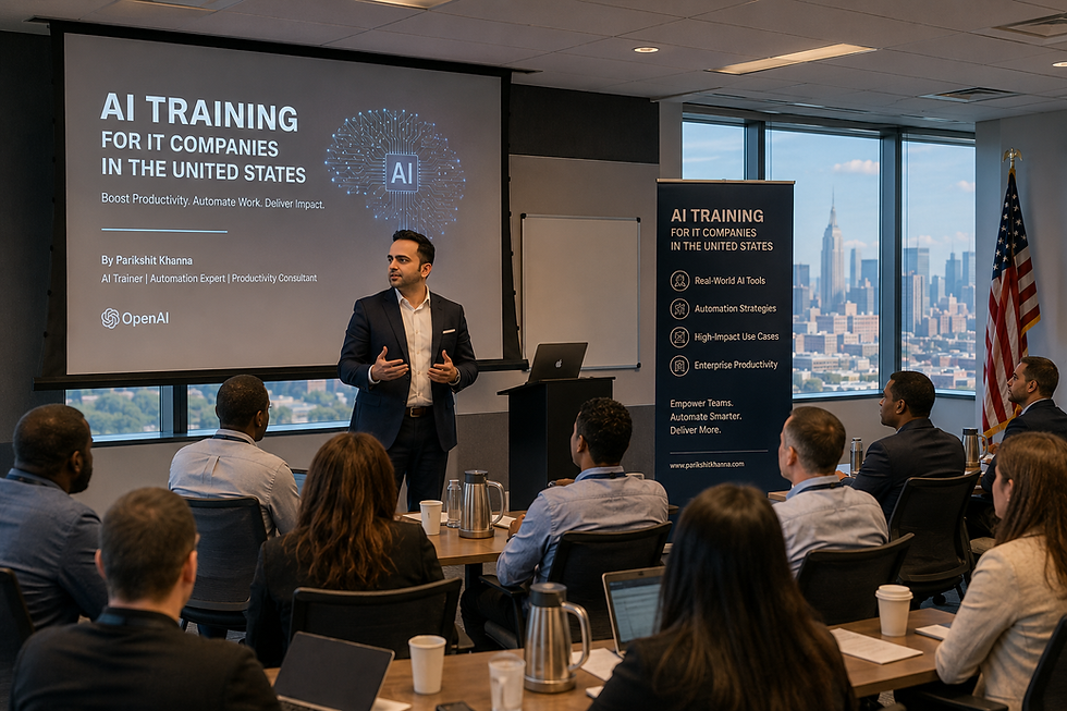 AI TRAINING FOR IT INFORMATION TECHNOLOGY COMPANIES IN UNITED STATES OF AMERICA (USA)