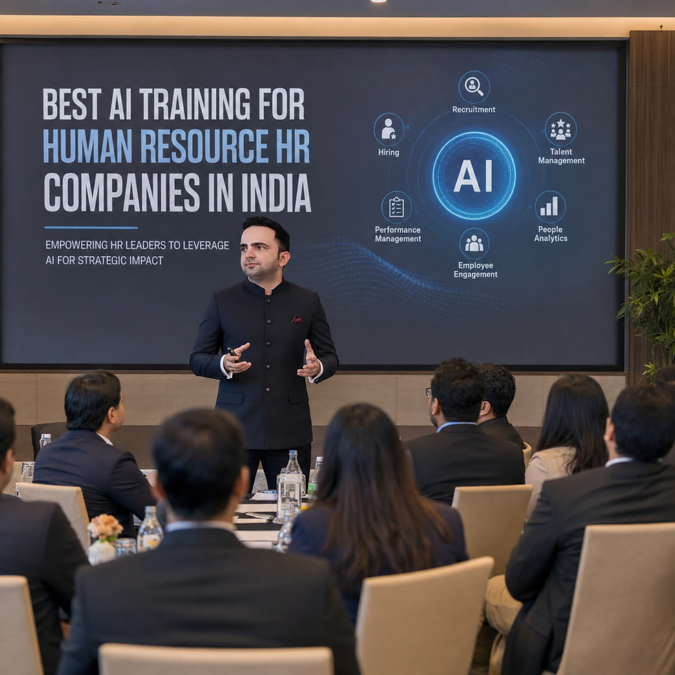 BEST AI TRAINING FOR HUMAN RESOURCE HR COMPANIES IN INDIA