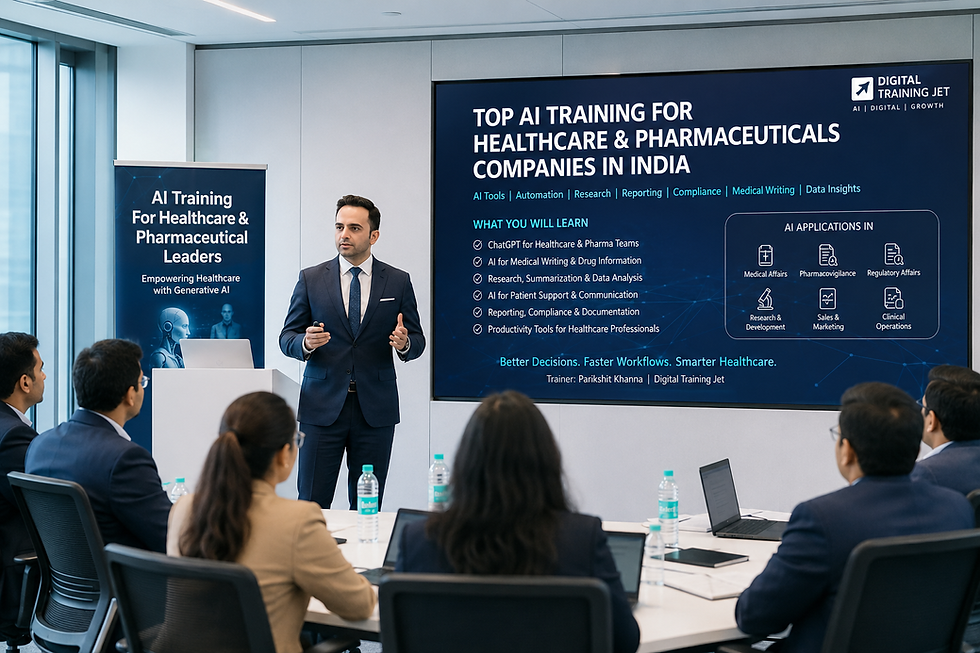 TOP AI TRAINING FOR HEALTHCARE & PHARMACEUTICALS COMPANIES IN INDIA