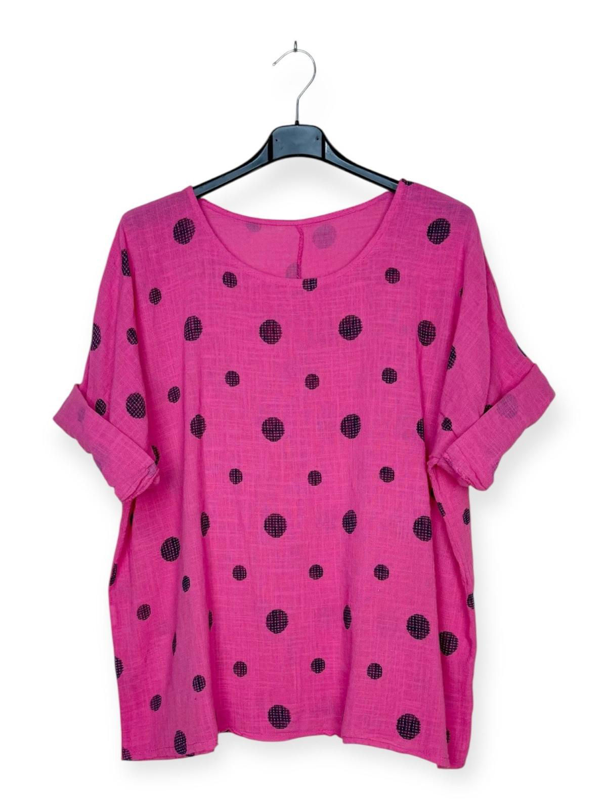 Pink Polka Dot T-Shirt