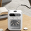 Thumbnail: White mini air cooler fan