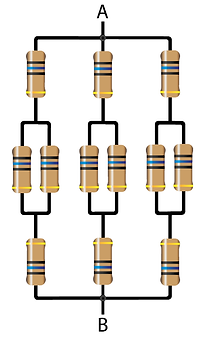 resistor cube 2D