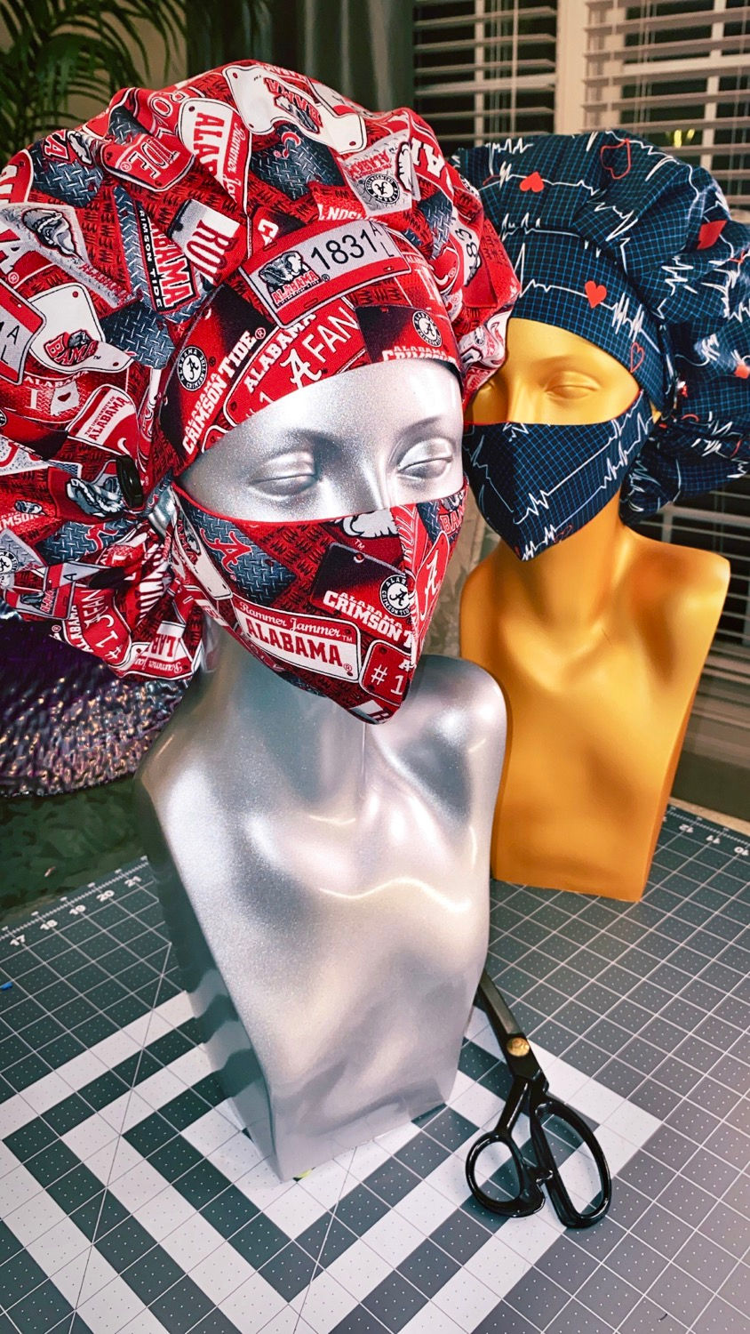 “ROLL TIDE” Alabama Bonnet Set 