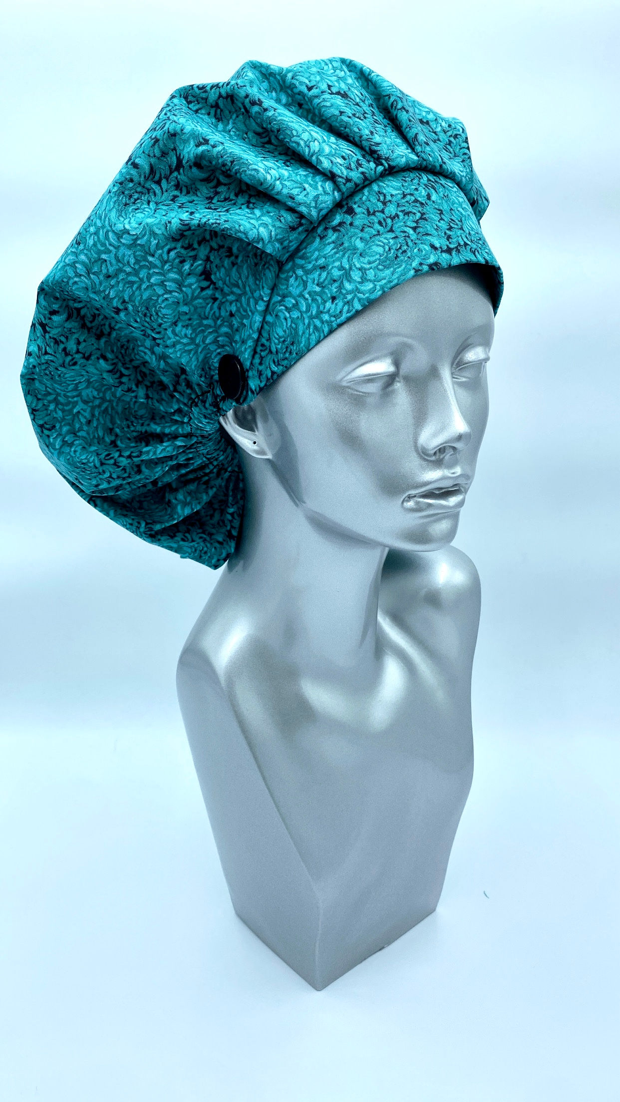 “Teal Petals” Bonnet Set 
