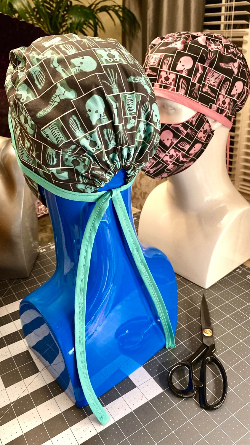 Thumbnail: “X-ray Anatomy Teal” Scrub Cap Set 