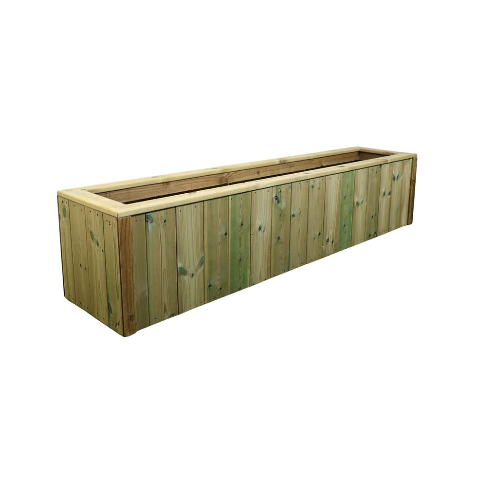 Thumbnail: Churnet Valley 180cm T&G Wooden Trough Planter - Pressure Treated