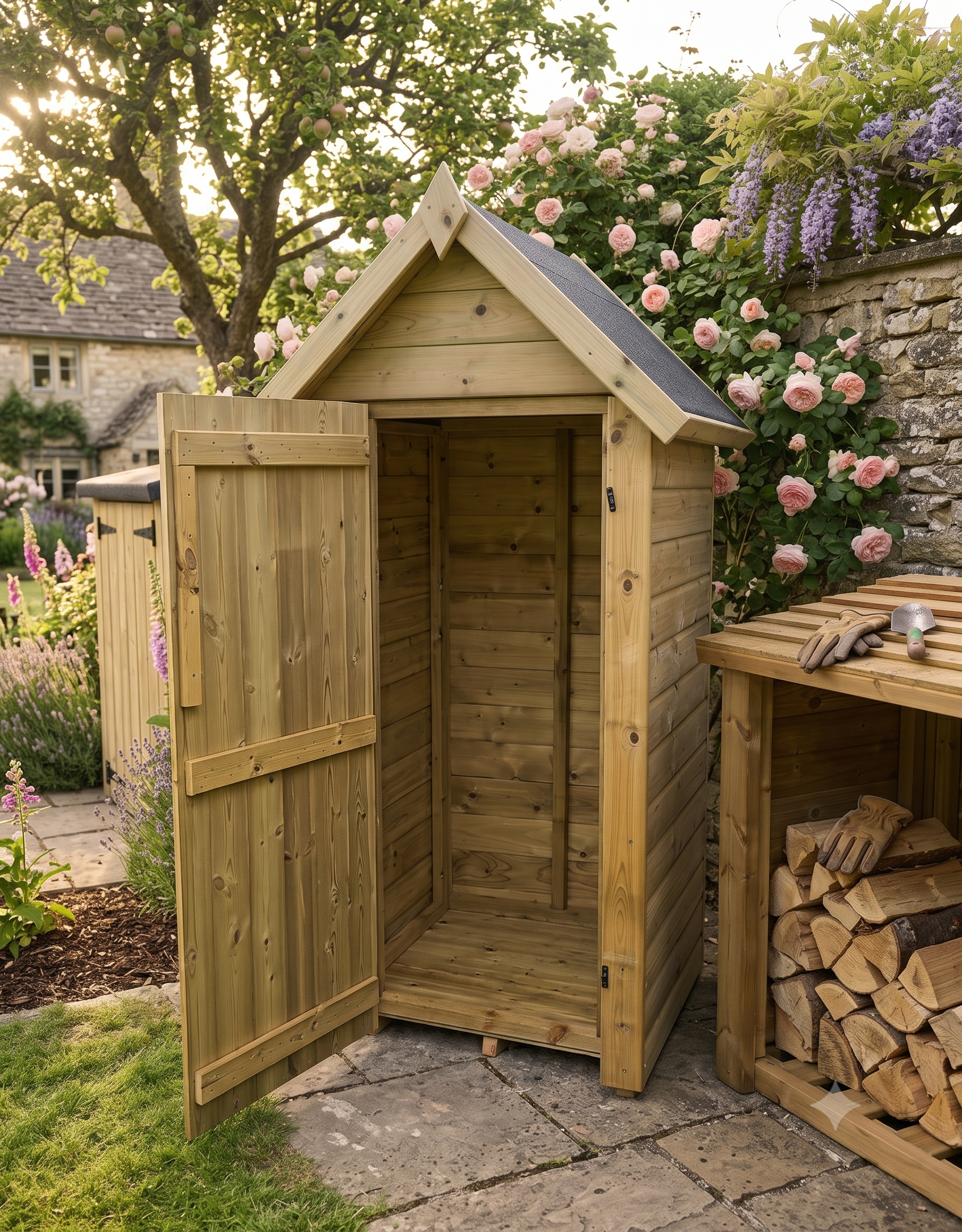 Scandinavian Redwood Tall Garden Store