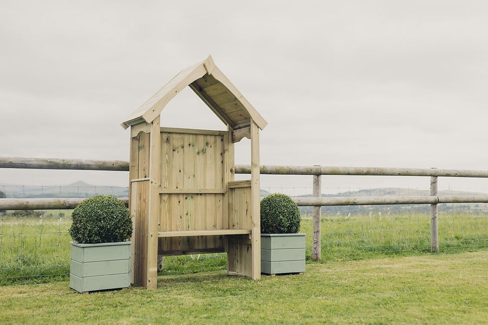 Thumbnail: Poppy Garden Arbour – Pressure-Treated Scandinavian Redwood