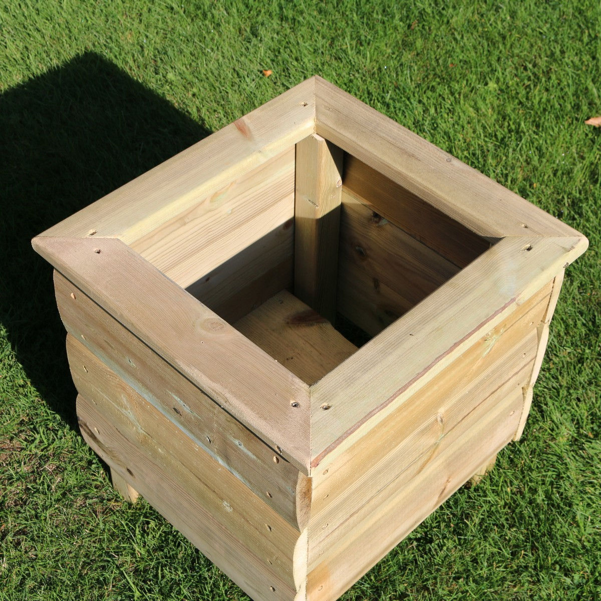Churnet Valley Tanalised Redwood Square Garden Planter - Pressure Treated