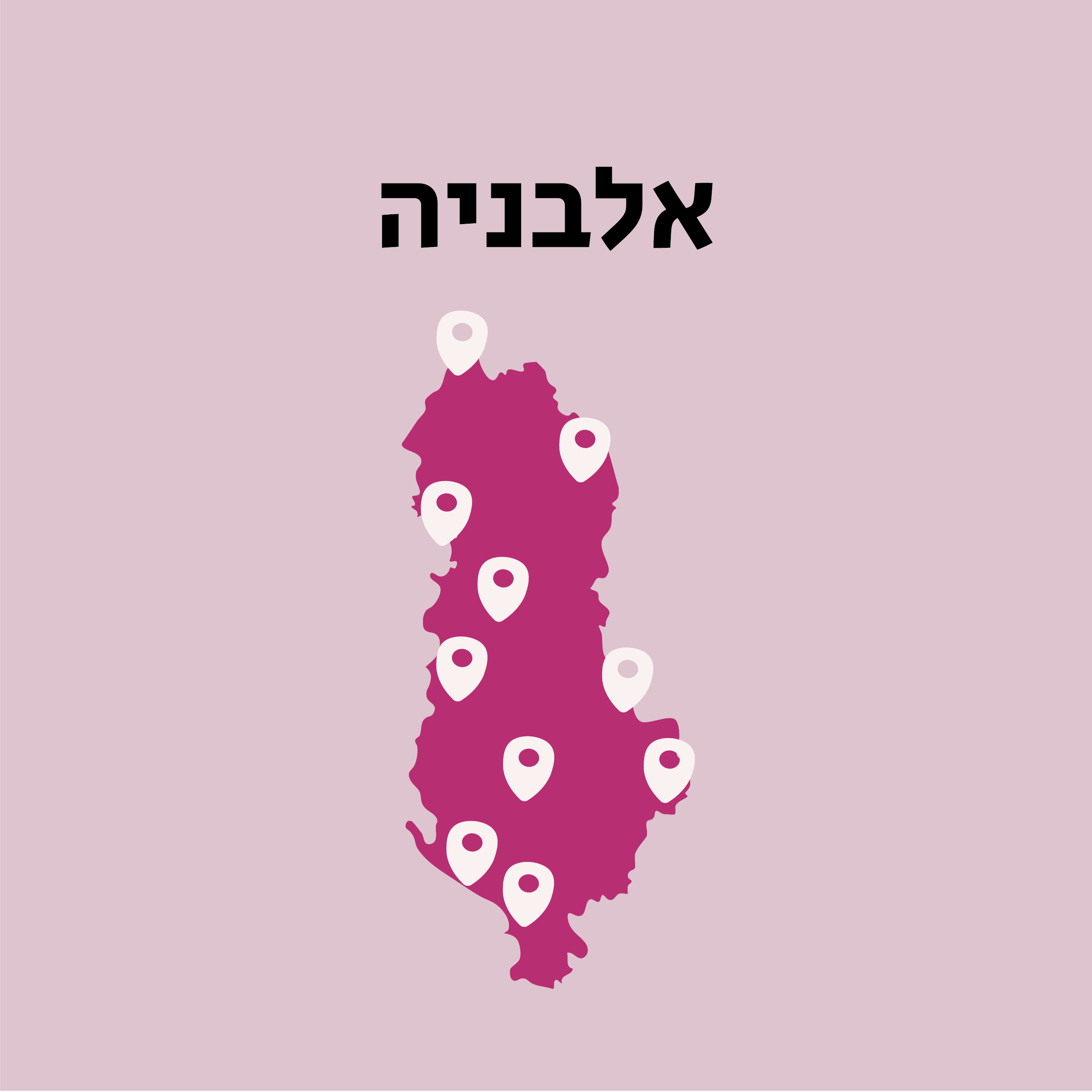 מפת אלבניה