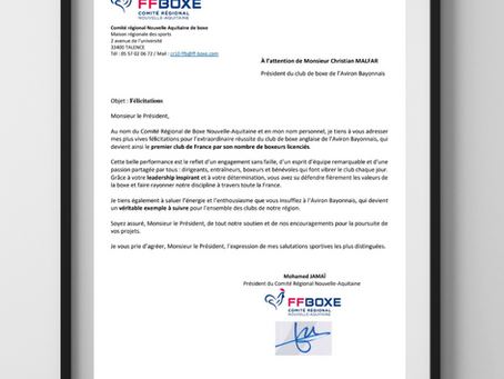 L'Aviron Bayonnais Boxe : 1er club français de boxe en terme d'effectifs