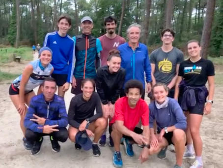 Athlétisme - Entraînements cross à Chiberta