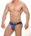 men tanga underwear blue