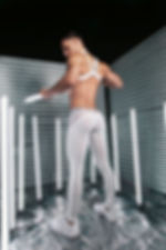 party leggings white