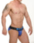 men tanga underwear blue