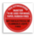 water fire extinguisher id sign