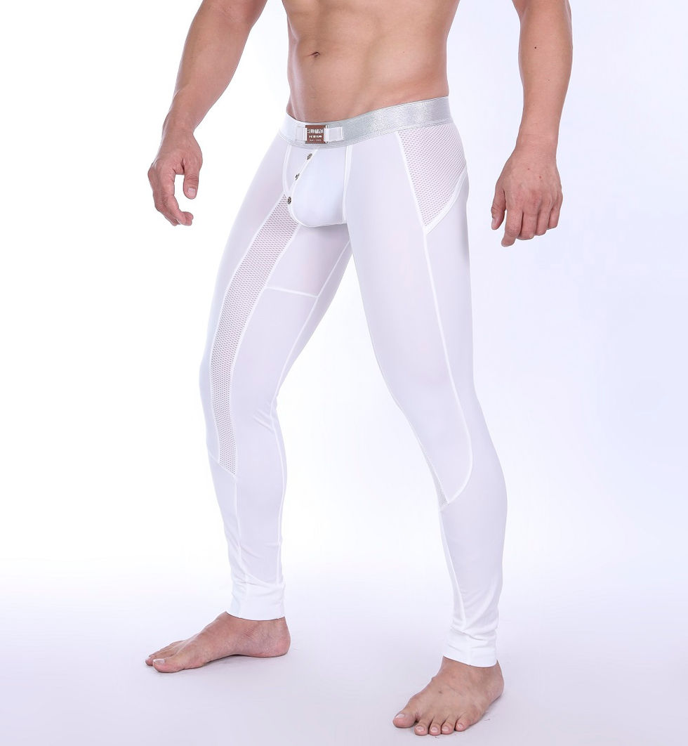 party leggings white