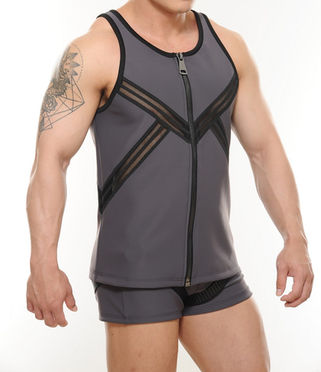 men vest fetish wear