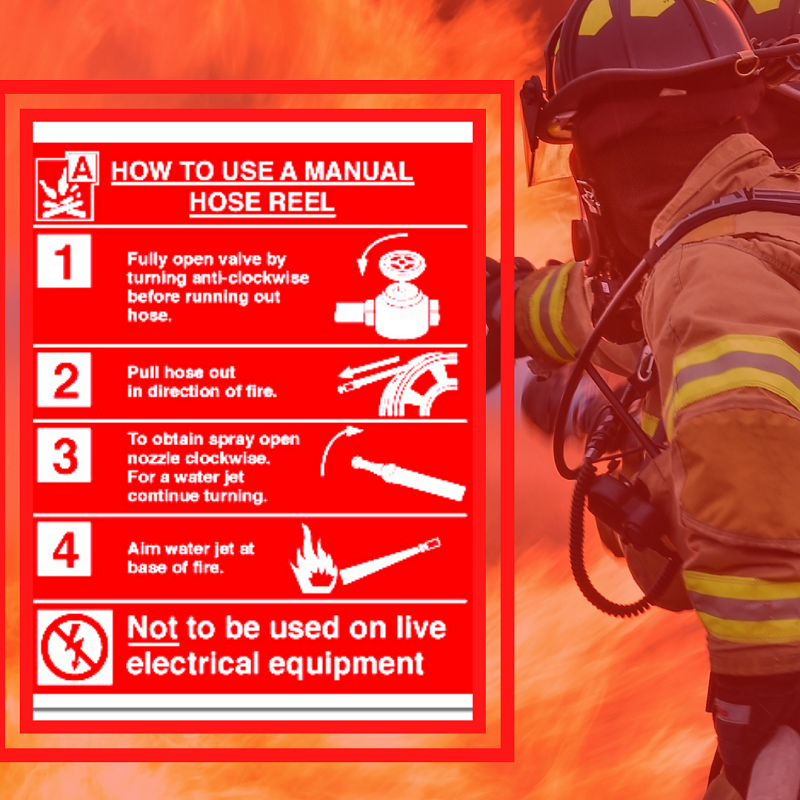 how to use fire hose reel