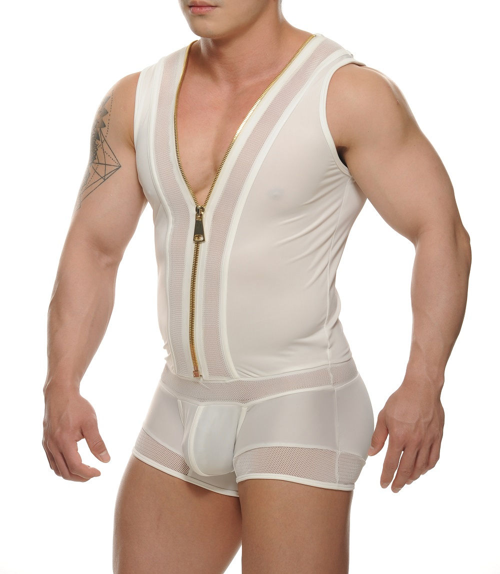White Bodysuit Mesh