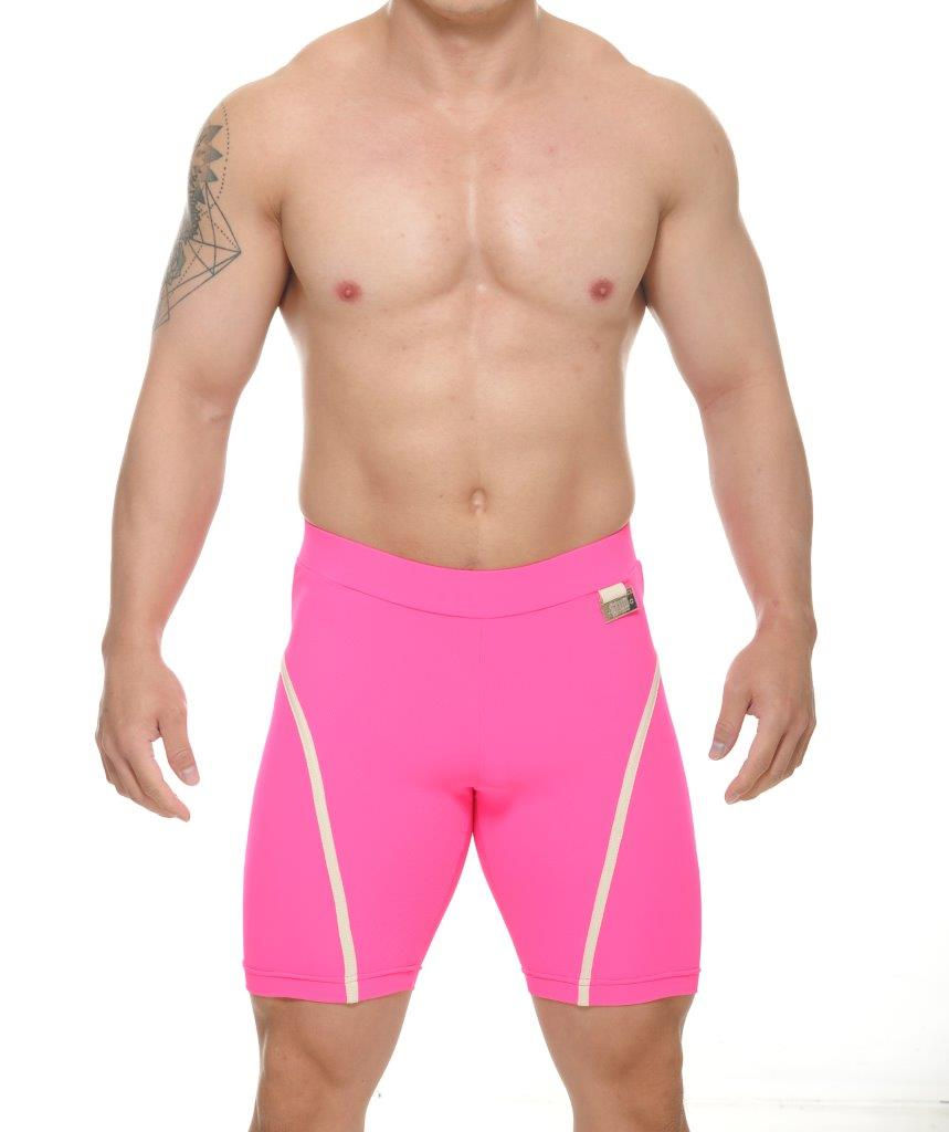 men Leggings in Pop Pink