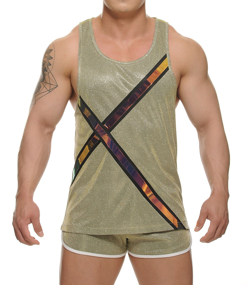 Thumbnail: gold sheer tank top