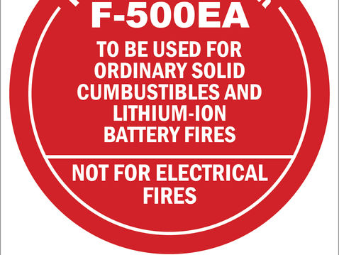 Lithium Battery Fire Extinguisher F-500
