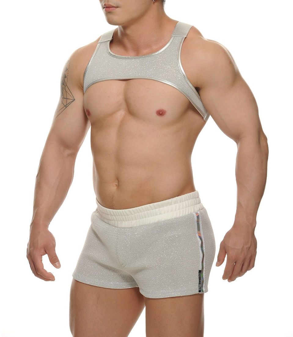 Silver White Chest Harness