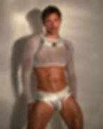 gay white harness outfit party clothing