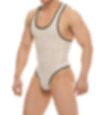 Men Thong Honeycomb Bodysuit