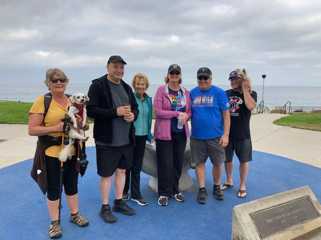 A group from St. Lawrence Martyr participate in the 2021 Aids Walk. 