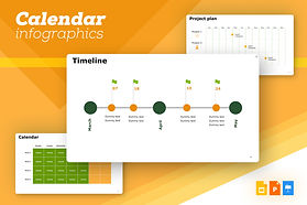 Selection of calendar infographics